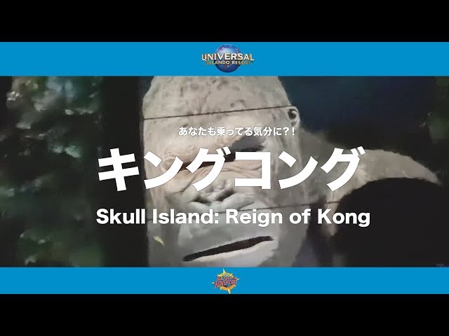 ユニバ】あなたも乗ってる気分に？！：キングコング - YouTube