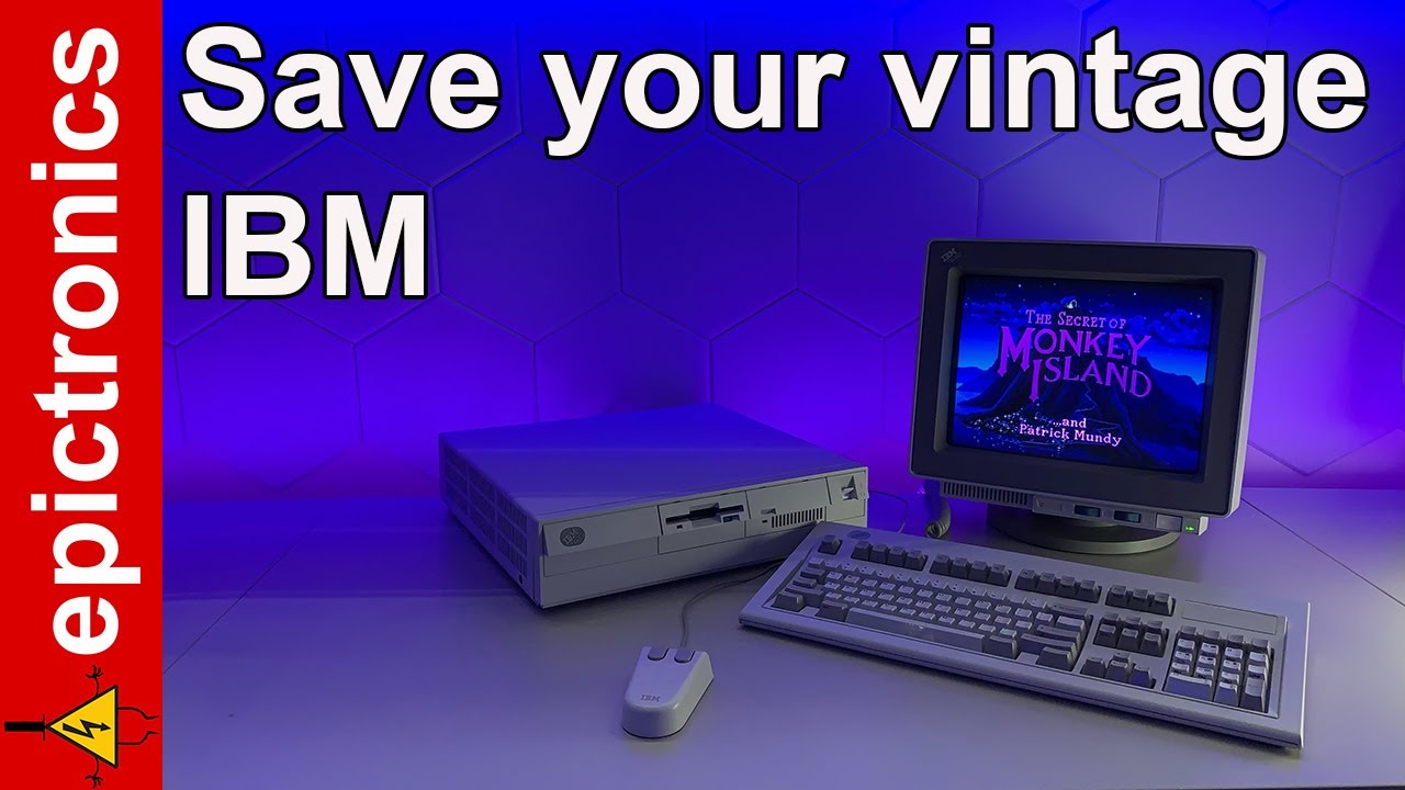 IBM PS/2 55 SX restoration and repair. Black screen & faulty FDD