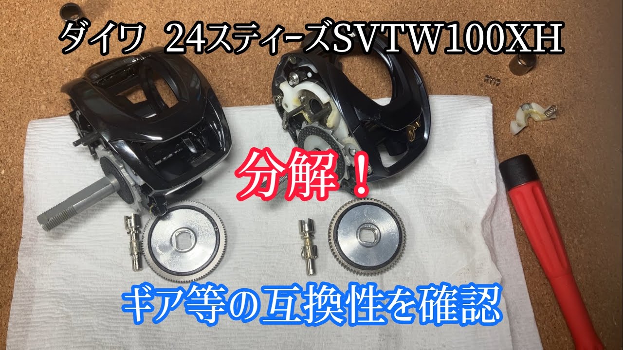 Daiwa 24 Steez SVTW Disassembly! Compatibility Check, etc. - YouTube