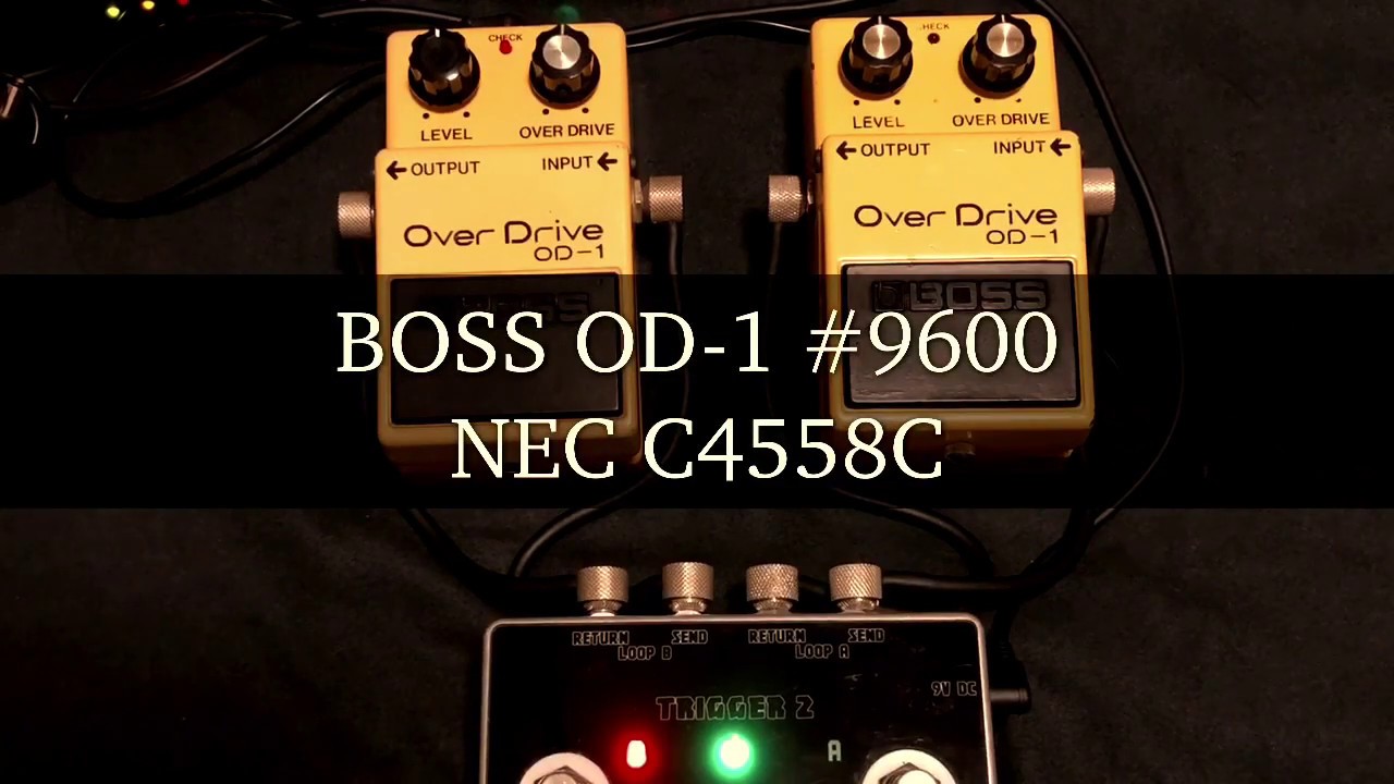 BOSS OD-1」NEC μPC4741C vs NEC C4558C サウンド比較！【魔法の箱研究