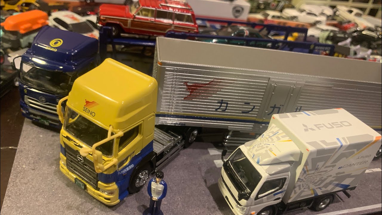 1/64九州西濃運輸労働組合記念品 カンガルー便日野プロフィア セミ