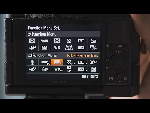 Sony ZV-1: how to customize the quick menu - YouTube