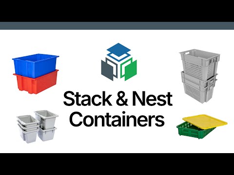 Heavy-Duty Stack & Nest Containers | Space-Saving Totes & Bins
