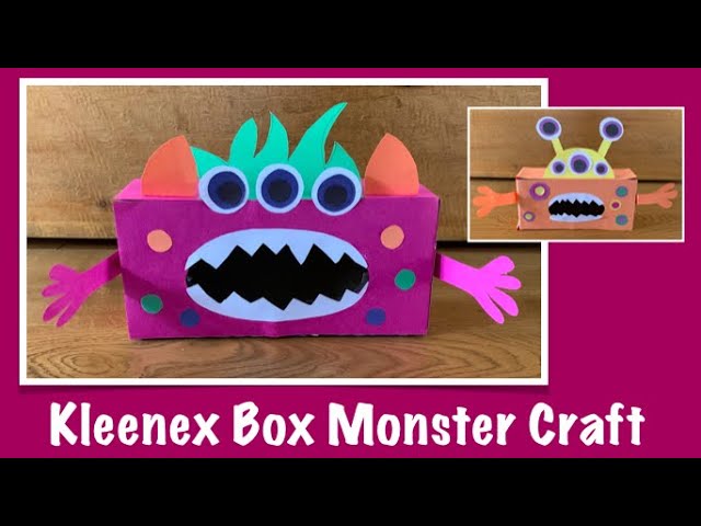 Kleenex Box Monster Craft - Perfect for Earth Day! - YouTube