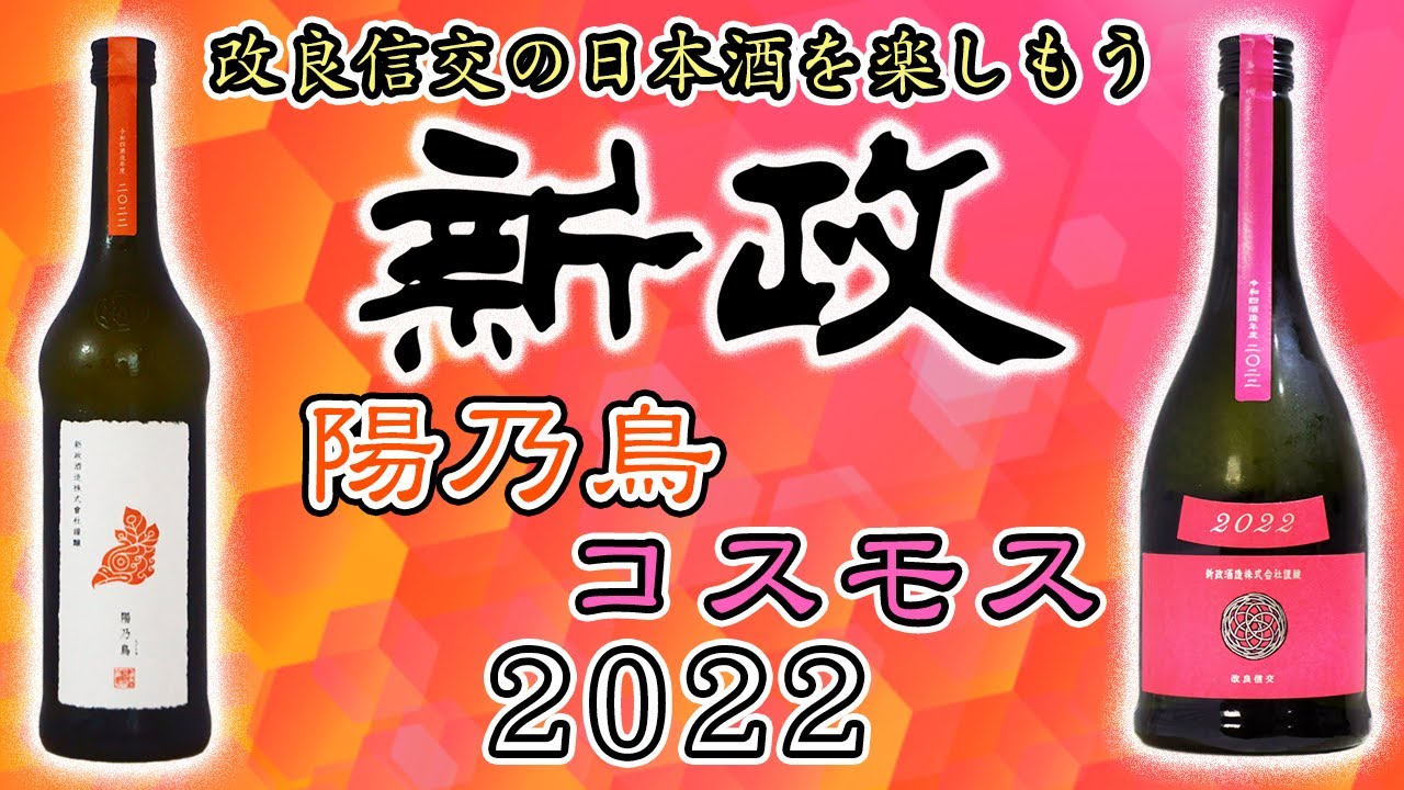 改良信交】新政コスモス＆陽乃鳥2022をレビュー【日本酒】 - YouTube