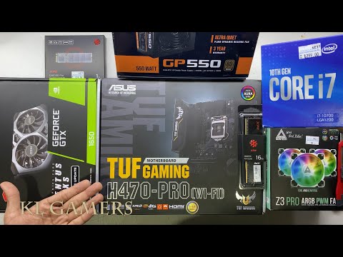 intel Core i7 10700 ASUS TUF Gaming H470-PRO WiFi msi GTX1650