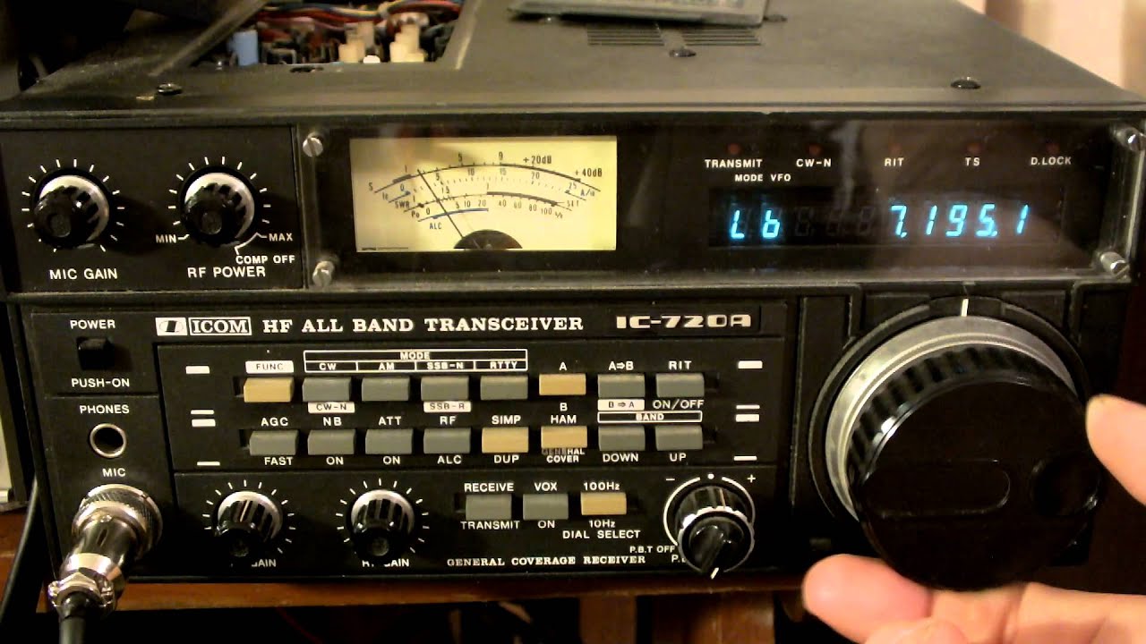 ICOM 720A HAM HF Transceiver Radio IC-720A relay sticks vid1 - YouTube