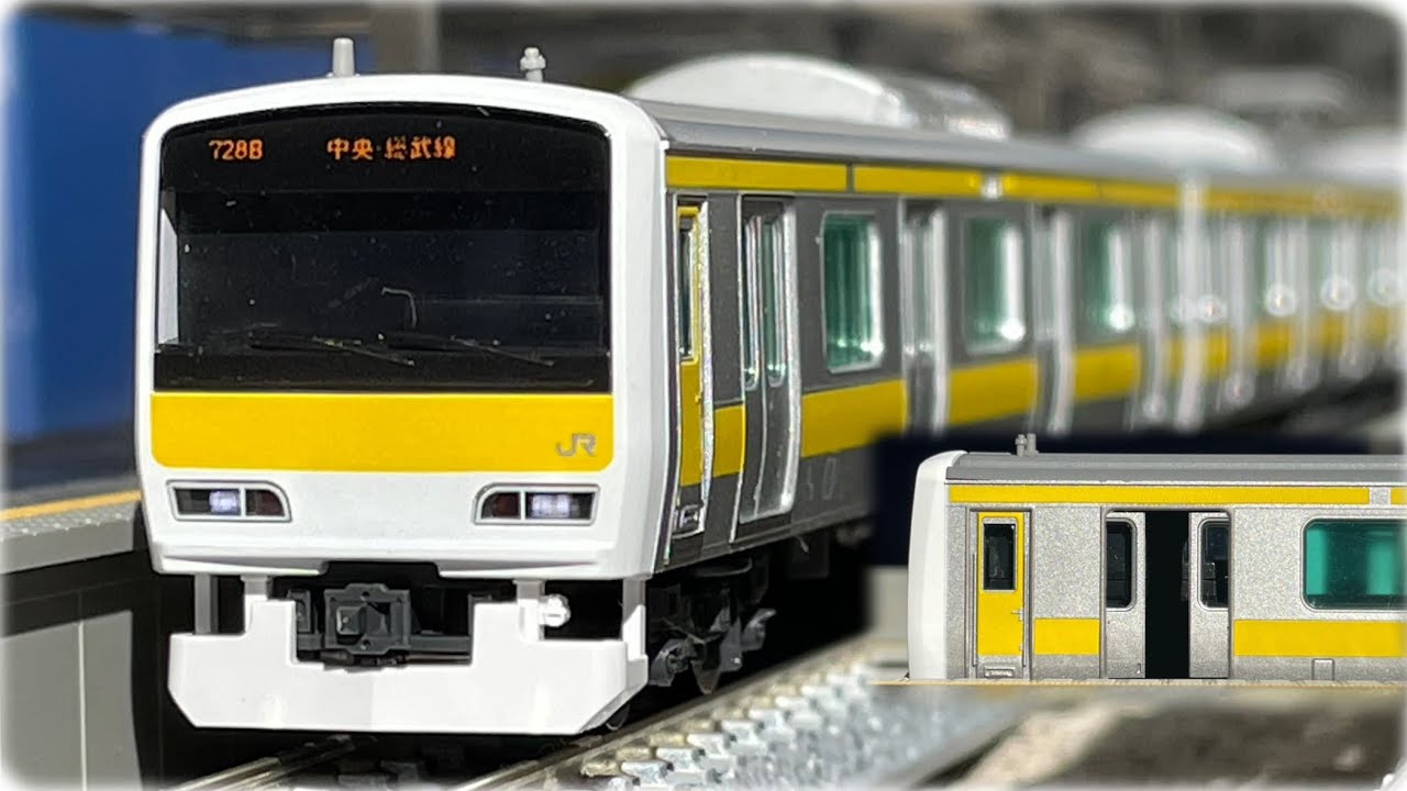 ドア開閉有り】E231系500番台 中央総武線 Nゲージ 到着•発車(実車音
