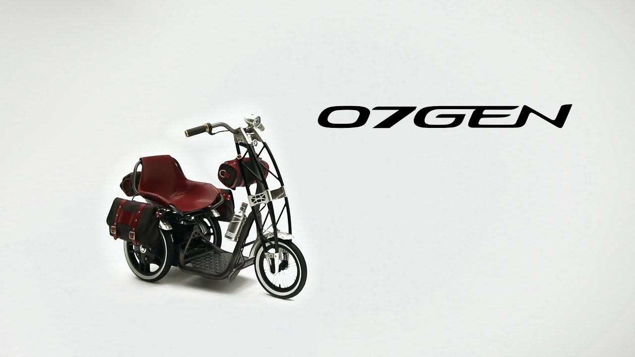 デザインコンセプトモデル 電動三輪コミューター 07GEN - YouTube