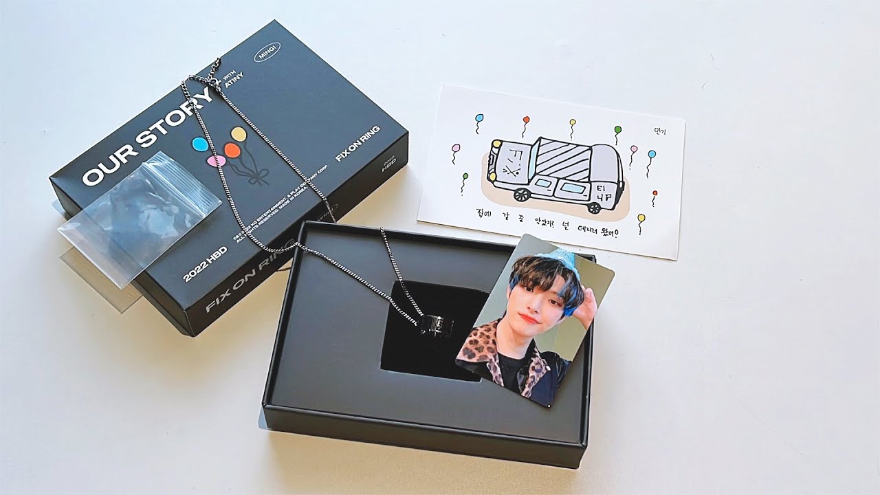 ATEEZ MINGI HBD 2022 FIX ON RING Unboxing ♡ - YouTube