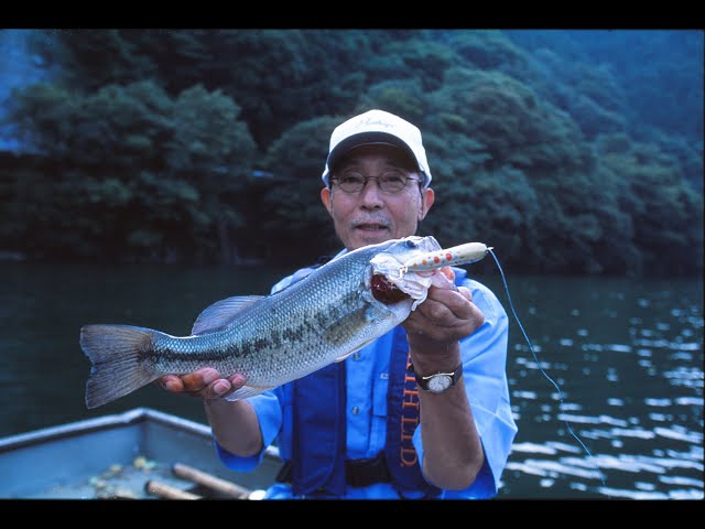 ALVAN ハトリーズ インナーハンドマグナムでビッグバスキャッチ。山上