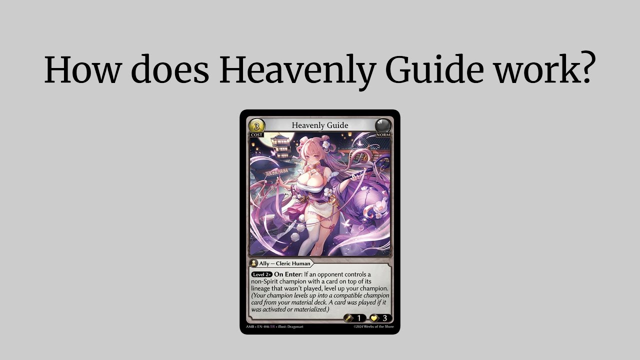 Grand Archive Rulings - Heavenly Guide - YouTube