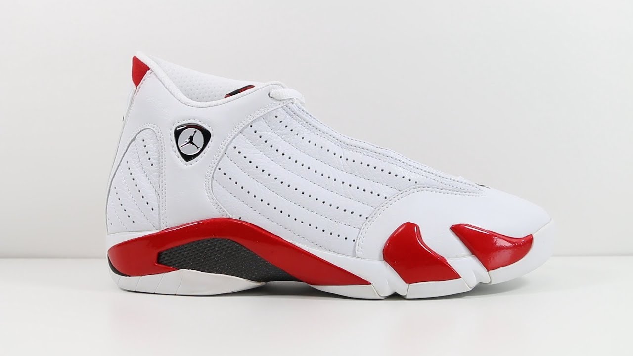 The OG Air Jordan 14 XIV White/Varsity Red - YouTube