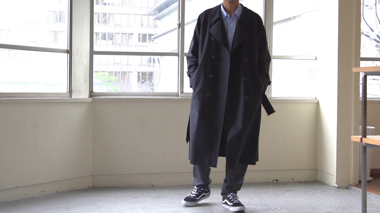 Graphpaper * Double Cloth Peach Trench Coat - YouTube