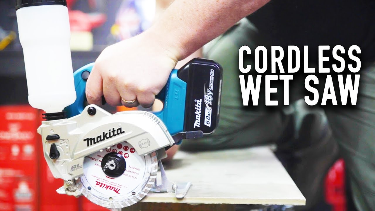 NEW Makita 18v Brushless Wet Diamond Cutter (DCC501ZX1) - YouTube