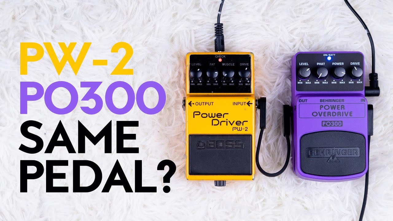 Boss Power Driver PW-2 vs Behringer Power Overdrive PO 300 - do