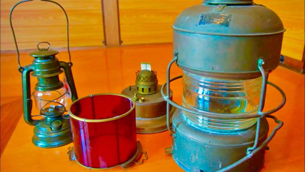 船舶用のオイルランタンをクエン酸で磨いてきれいにする【銅製品