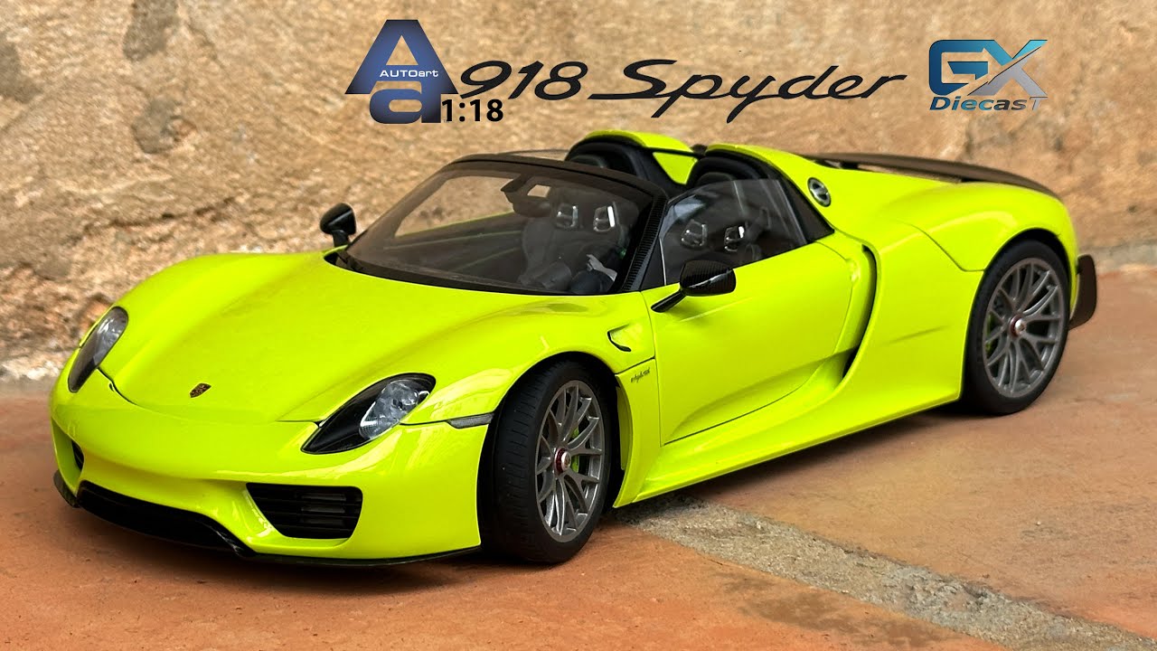 AUTOart 1/18 Porsche 918 Spyder (Lim Green) - YouTube