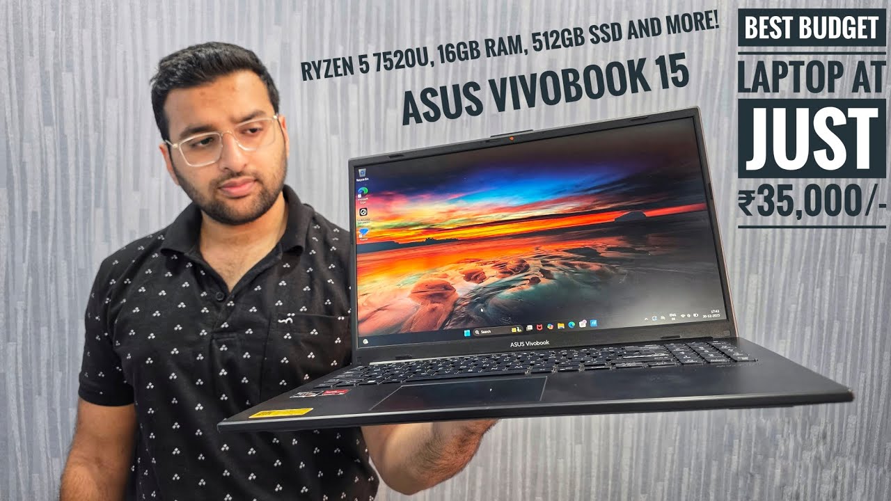 Asus Vivobook 15 Ryzen 5 7520U 16g ram 512gb SSD gen 3 just