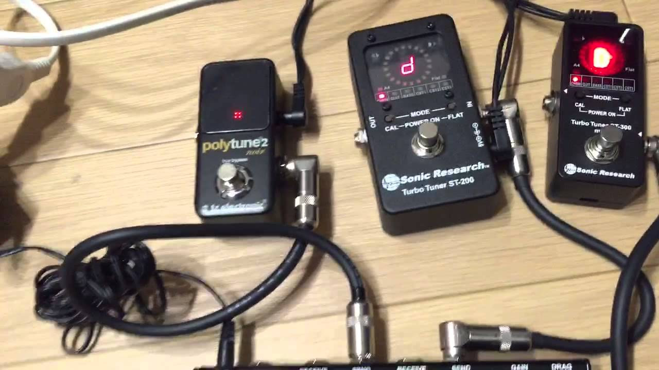 Sonic Research ST-200 vs ST-300 vs TC POLY TUNE2 TUNER - YouTube