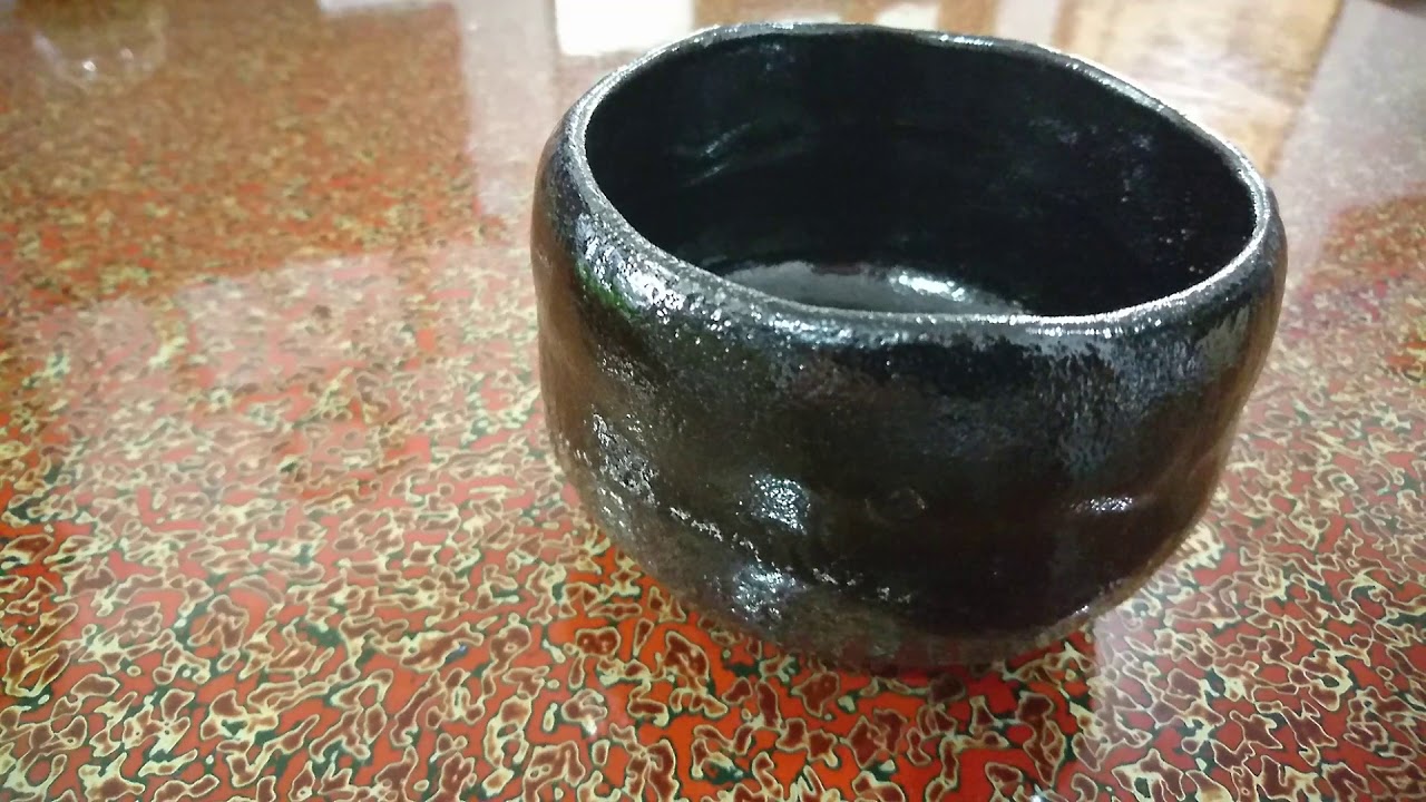 NO.141 大野九行作の黒楽茶碗ってこんなの - YouTube