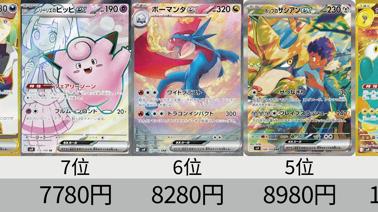 Pokémon cards] I can't buy them at all! Latest sales price ranking