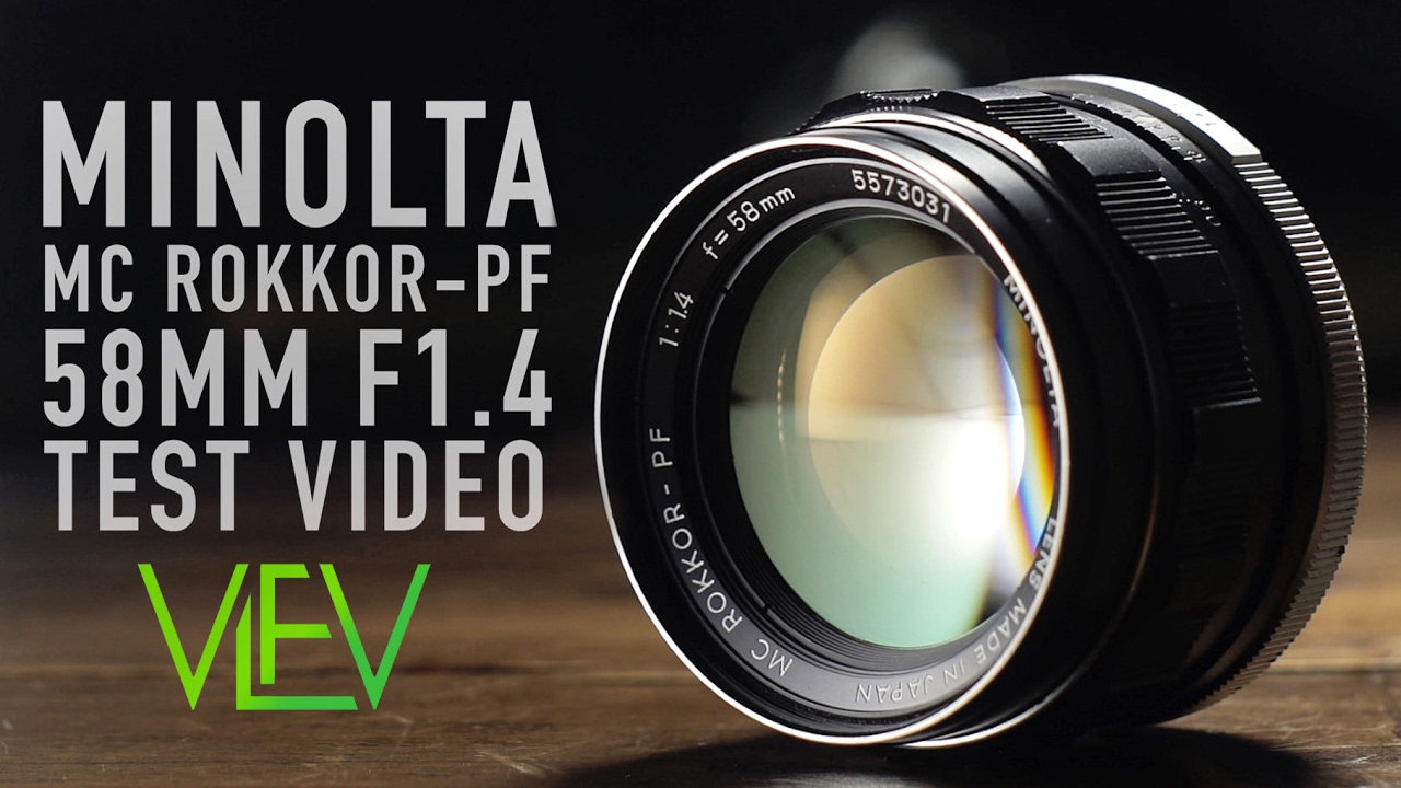 Minolta MC Rokkor-PF 58mm F1.4 | Test Video | VLFV - YouTube
