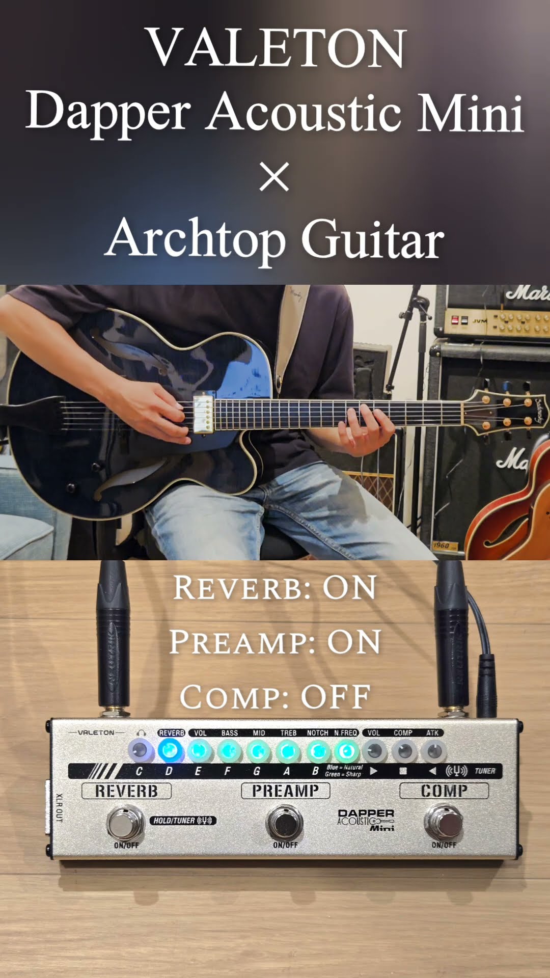 Valeton Dapper Acoustic Mini × Jazz Archtop Guitar - YouTube