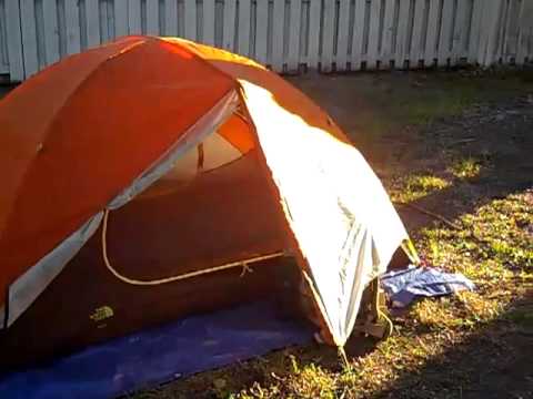North Face Rock-22 Tent Set -Up for Camping - YouTube