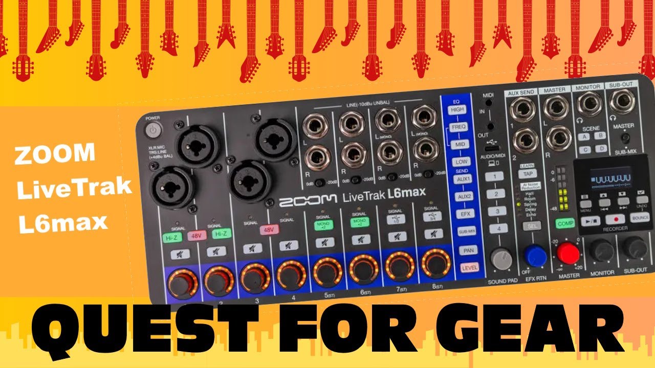 Zoom LiveTrak L6 MAX — The Compact Mixer That Does Everything