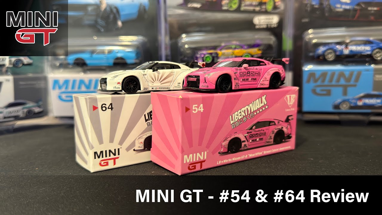 Mini GT - LB Works Nissan GT-R Wear It Pink #54 MGT00054 & LB
