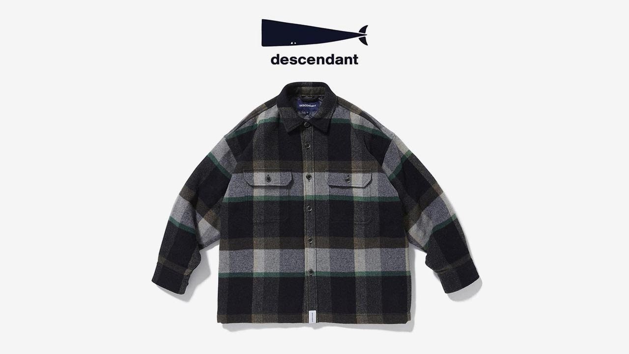 小黑痣【開箱】DESCENDANT 2021AW CLAIRTON PLAID JACKET 羊毛格紋襯衫