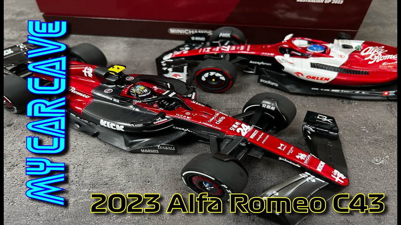 2023 Alfa Romeo C43 Zhou Guanyu in 1/18th by Minichamps - YouTube
