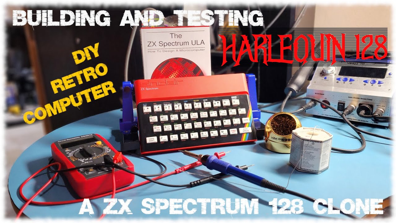 Building and testing a ZX Spectrum 128 clone - Harlequin128 rev 2D