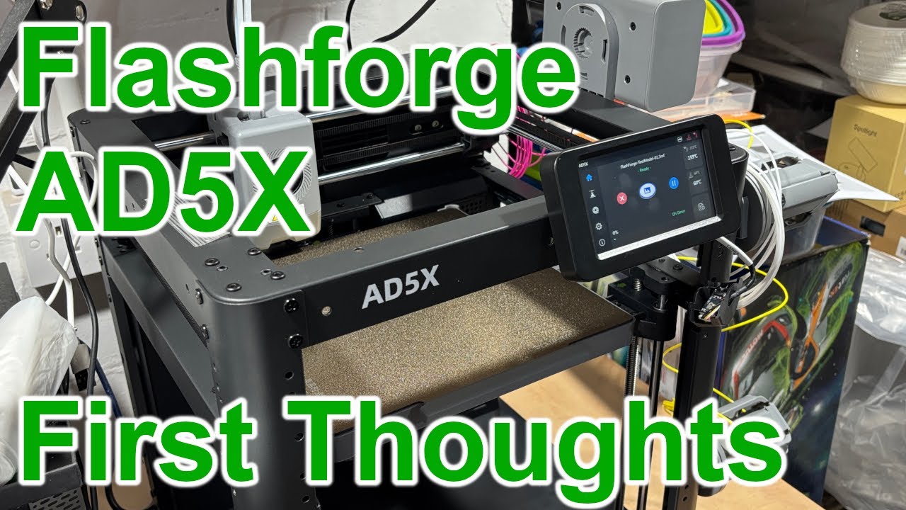 Flashforge AD5X 3d printer! Unboxing, set up and first thoughts on