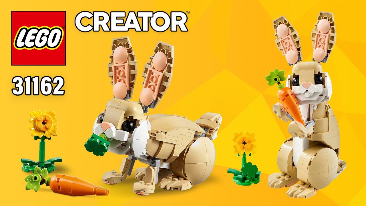 LEGO® Creator 3in1 Cute Bunny (31162)[326 pcs] Step-by-Step