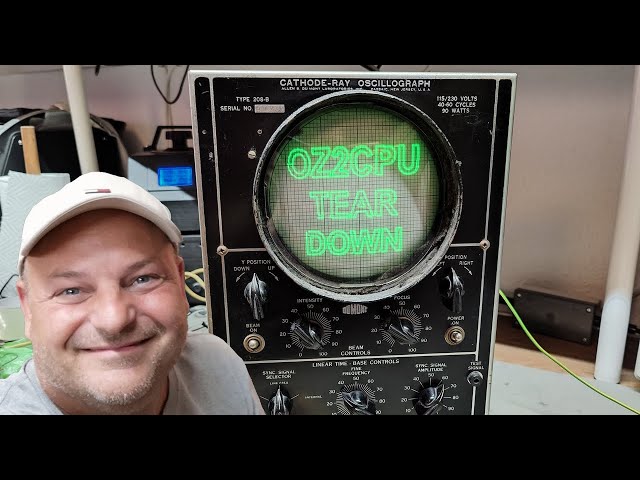 Dumont Cathode-ray oscillograph type 208-B 1940 test teardown