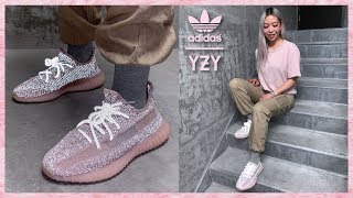 YEEZY 350 V2 SYNTH REFLECTIVE | Review + On Feet - YouTube
