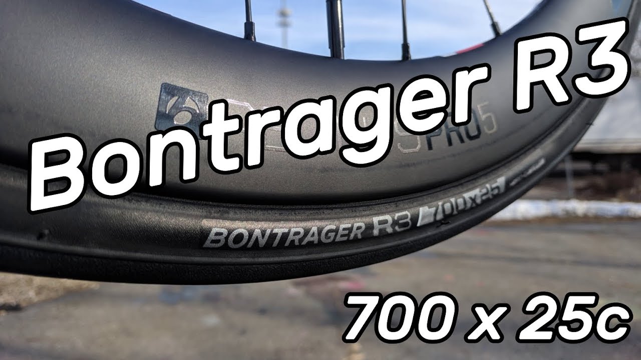 Checking out the Bontrager R3 Tire 700x25c Road Bike Tire + Actual