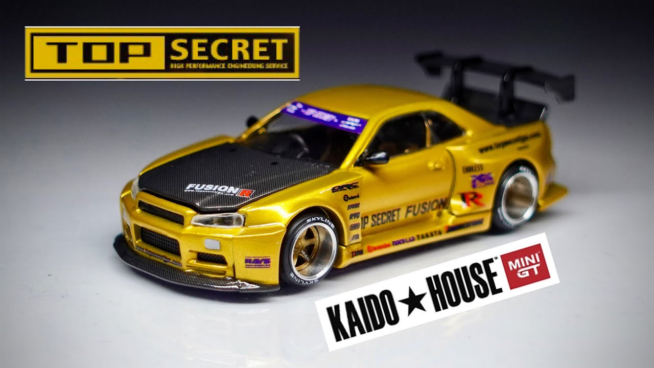 Kaido House Top Secret Nissan Skyline R34 GT-R Custom - YouTube