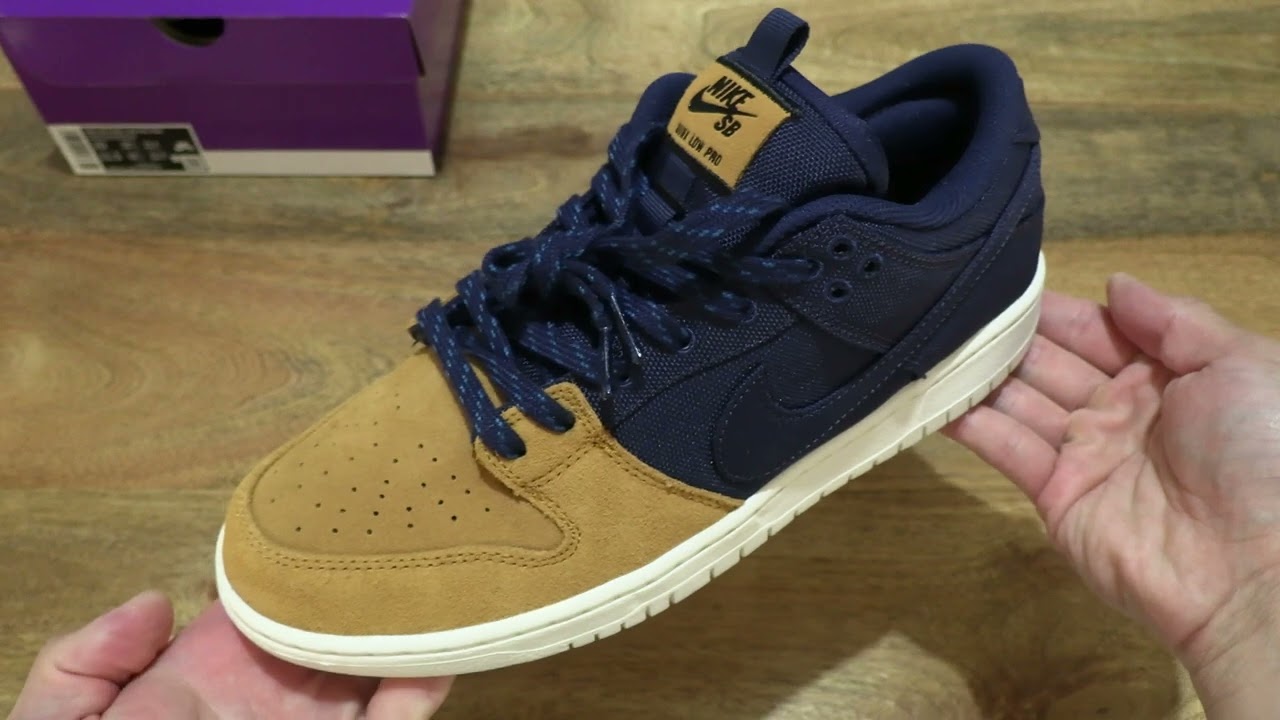 Nike SB Dunk Low Desert Ochre and Midnight Navy - YouTube