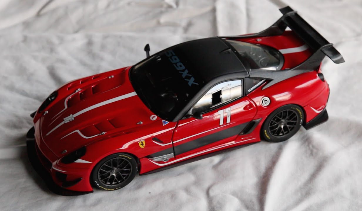 Review - 1:18 Scale Hot Wheels Elite Ferrari 599XX EVO - YouTube
