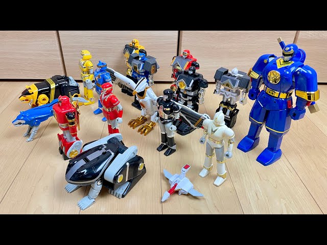 PowerRangers Season3 All Megazord】忍者⁉︎カクレンジャーの全DXロボ