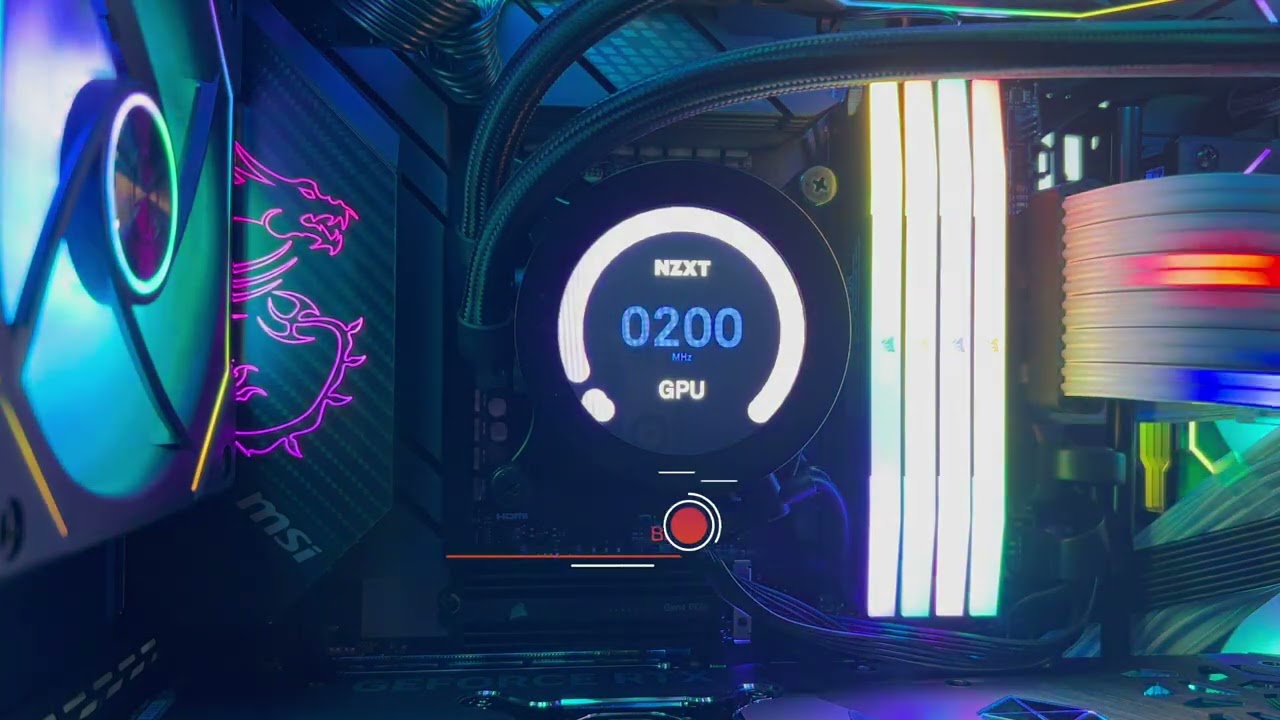 NZXT Kraken Z53 Built-In LCD Display Showcase - YouTube