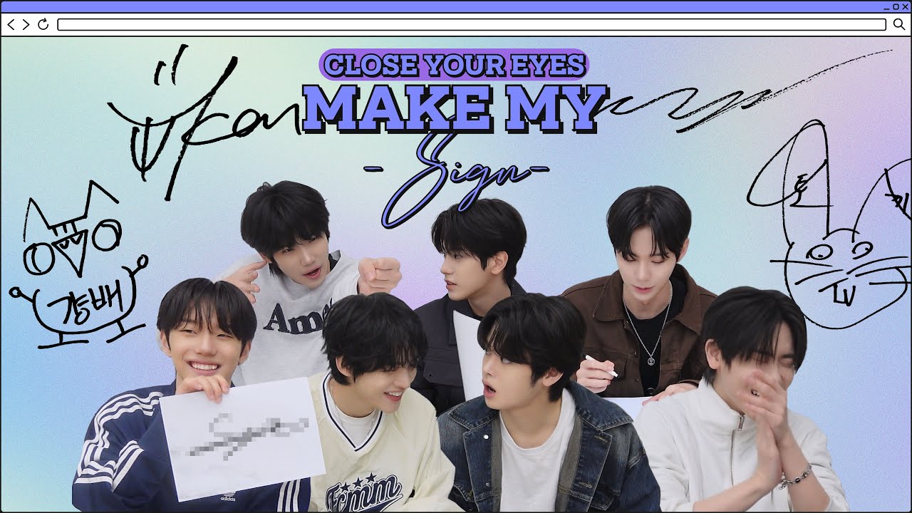 Making a meaningful and cool autograph ✍🏻✨ | CLOSE YOUR EYES