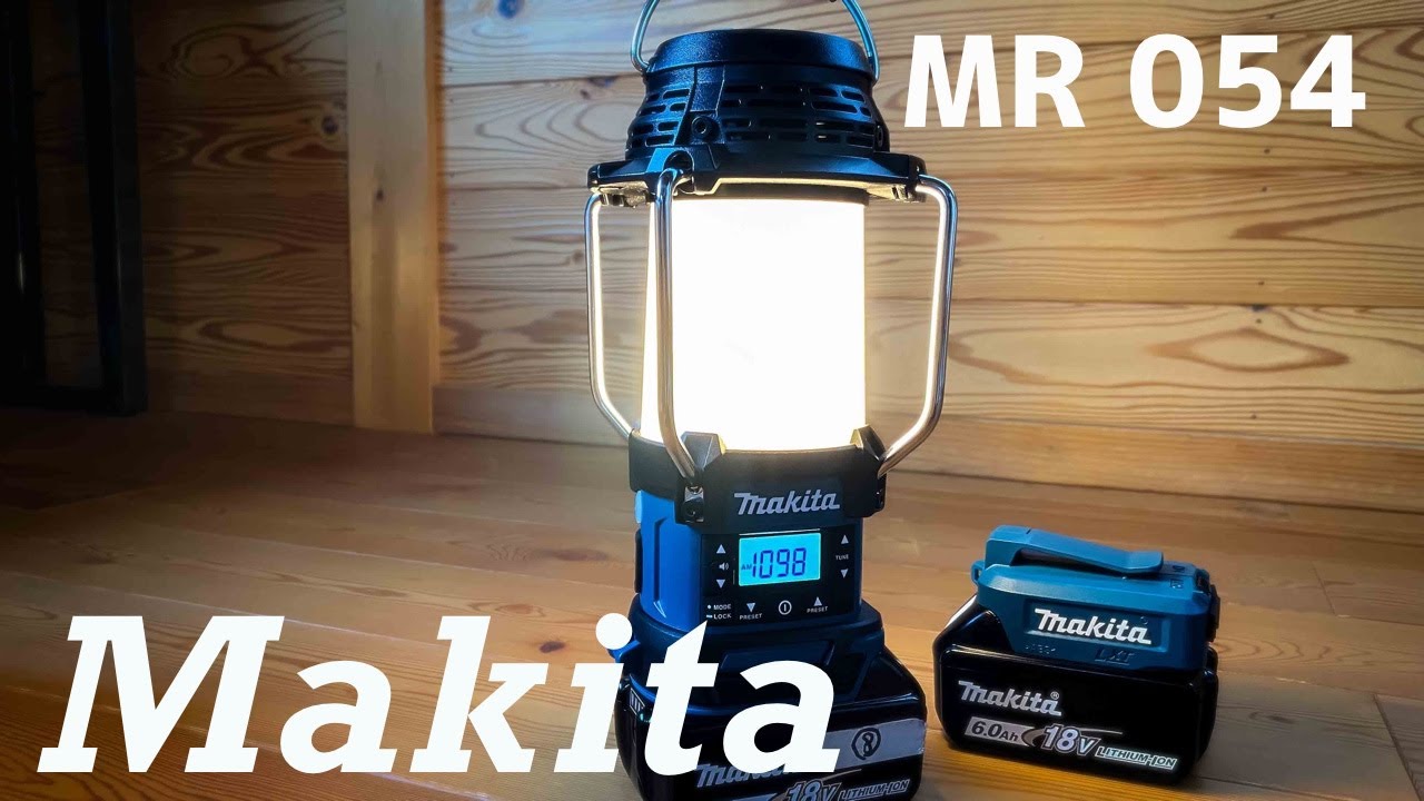 マキタ ＃充電式ランタン付ラジオ#防災 - YouTube