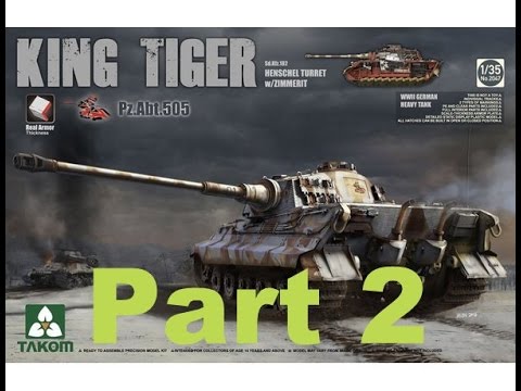 Building the New 1/35 Takom King Tiger with full interior part 2