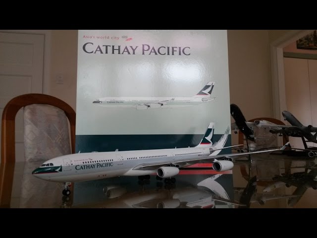 JC Wings 1:200 Cathay Pacific A340-300 Unboxing and Review - YouTube