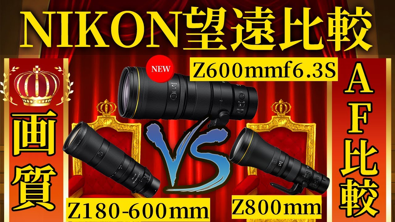NIKKOR Z 600mm f/6.3 VR S VS Z 180-600mm f/5.6-6.3 VR VS NIKKOR Z