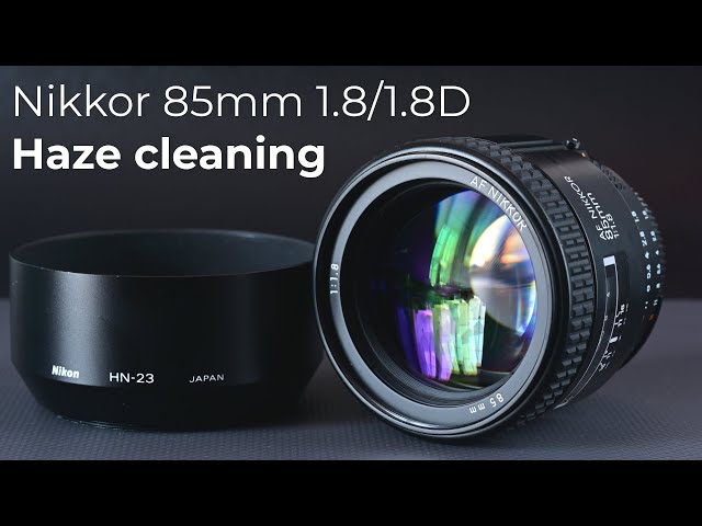 Nikon Nikkor 85mm f/1.8 : Haze cleaning : Disassembly : Lens
